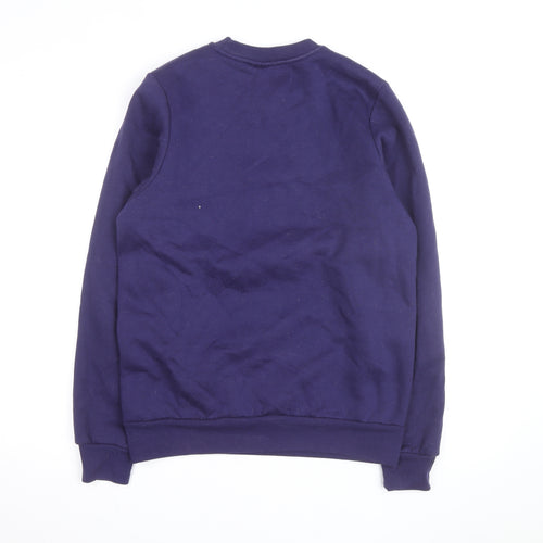 Slazenger Men Blue Small Pullover Sweatshirt Crew Neck Fleece