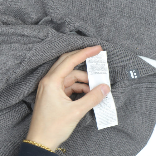 BAM Women's Grey Hooded Wrap Cardigan Medium Soft Bamboo Blend