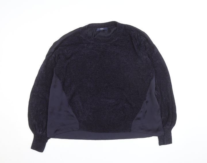 Next Women's Navy Crew Neck Pullover Jumper Size 12