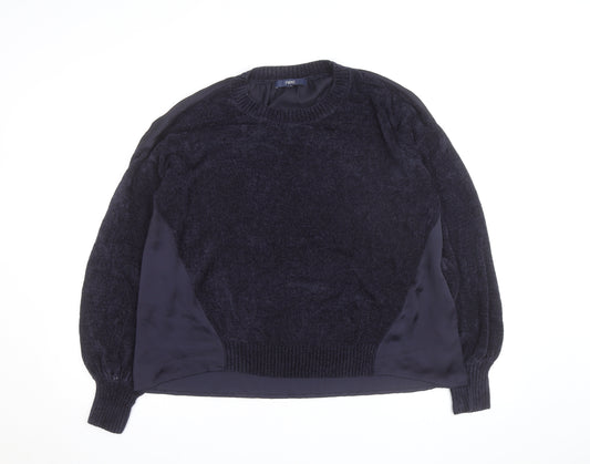 Next Women's Navy Crew Neck Pullover Jumper Size 12