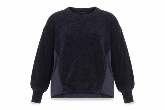 Front view of Next Women's Navy Crew Neck jumper, size 12