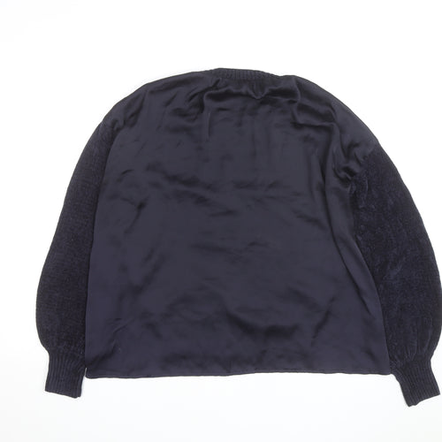 Next Women's Navy Crew Neck Pullover Jumper Size 12