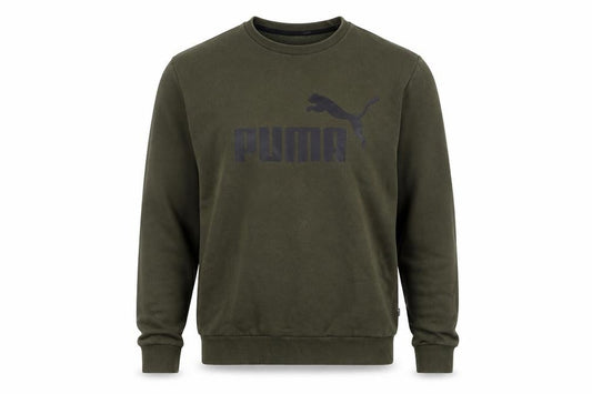 Front view of Puma Men's Green XL Crew Neck Pullover Sweatshirt