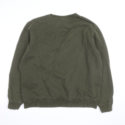 Puma Men's Green XL Crew Neck Pullover Sweatshirt