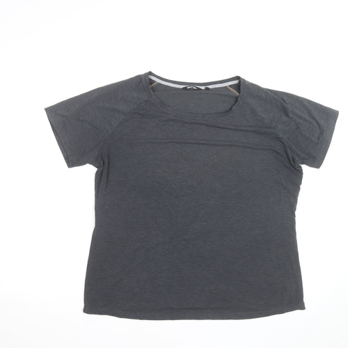 Rohan Womens Grey Size 16 Scoop Neck Short Sleeve T-Shirt