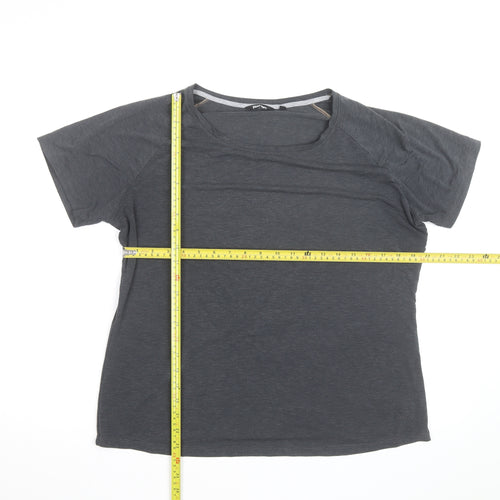 Rohan Womens Grey Size 16 Scoop Neck Short Sleeve T-Shirt