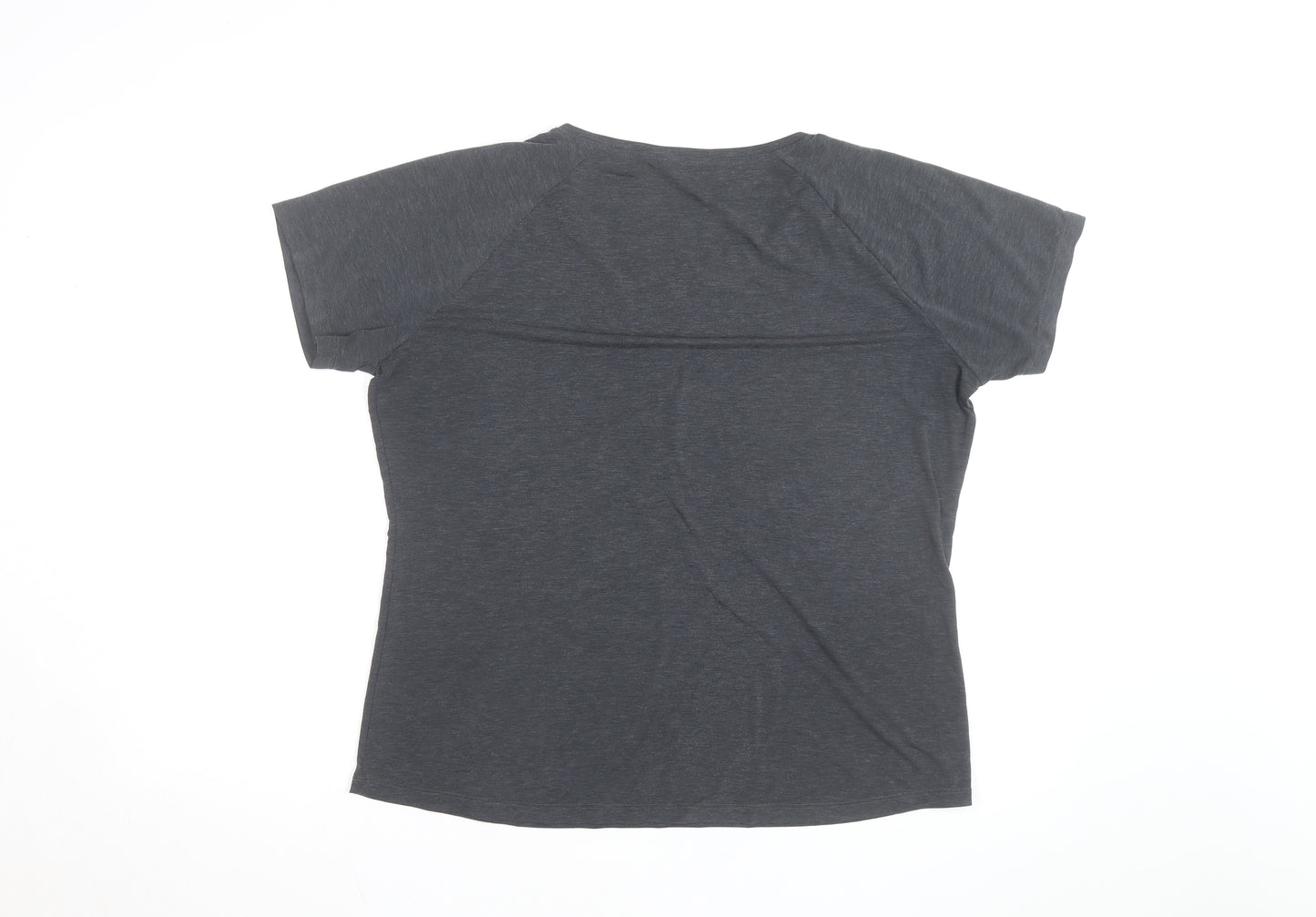 Rohan Womens Grey Size 16 Scoop Neck Short Sleeve T-Shirt