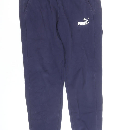 Puma Men's Blue Regular Fit Jogger Sweatpants Size S