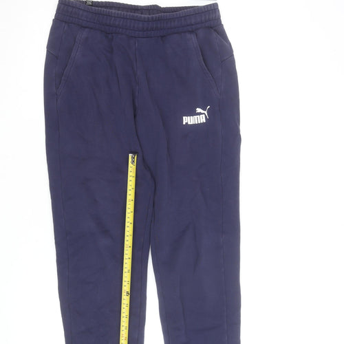 Puma Men's Blue Regular Fit Jogger Sweatpants Size S