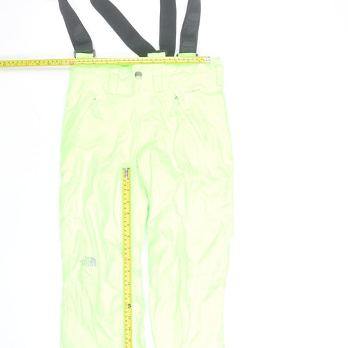 The North Face Boys Green M Snow Pants Waterproof Insulated Winter Trousers