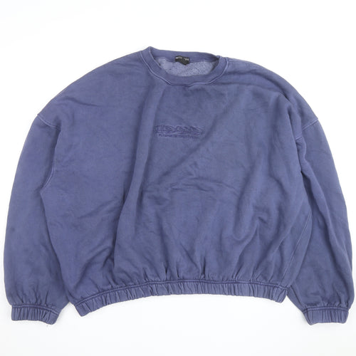 PrettyLittleThing Plus Women's Blue Pullover Sweatshirt UK 18