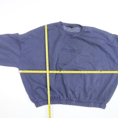 PrettyLittleThing Plus Women's Blue Pullover Sweatshirt UK 18