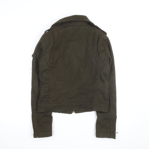 Label Lab Women Brown Wool Military Jacket Size 6