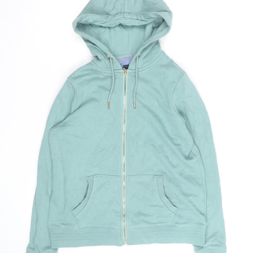 Crew Clothing Company Women's Green Size 10 Full Zip Hoodie