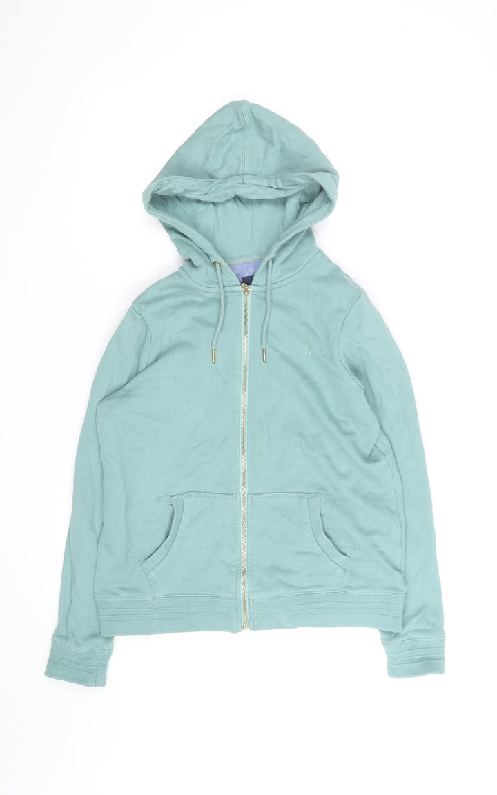 Crew Clothing Company Women's Green Size 10 Full Zip Hoodie