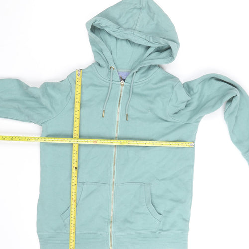 Crew Clothing Company Women's Green Size 10 Full Zip Hoodie
