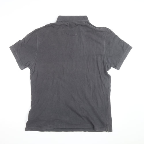 Barbour Mens Grey XL Cotton Short Sleeve Polo Shirt