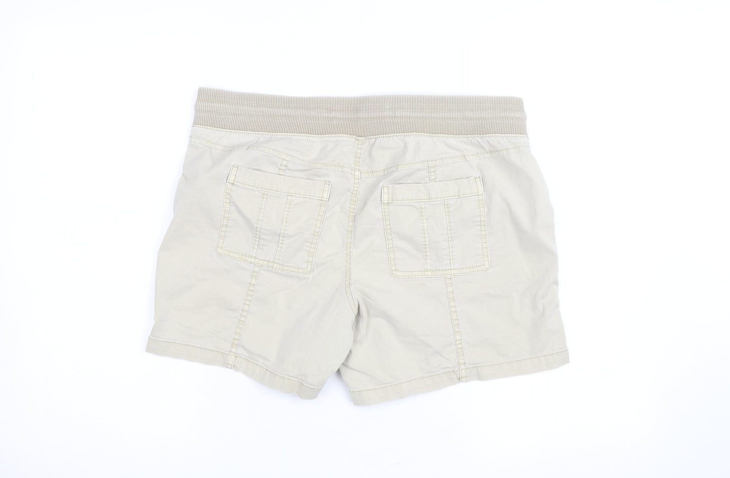 Sonoma Women Beige Size 12 Cargo Shorts with Zip Pockets