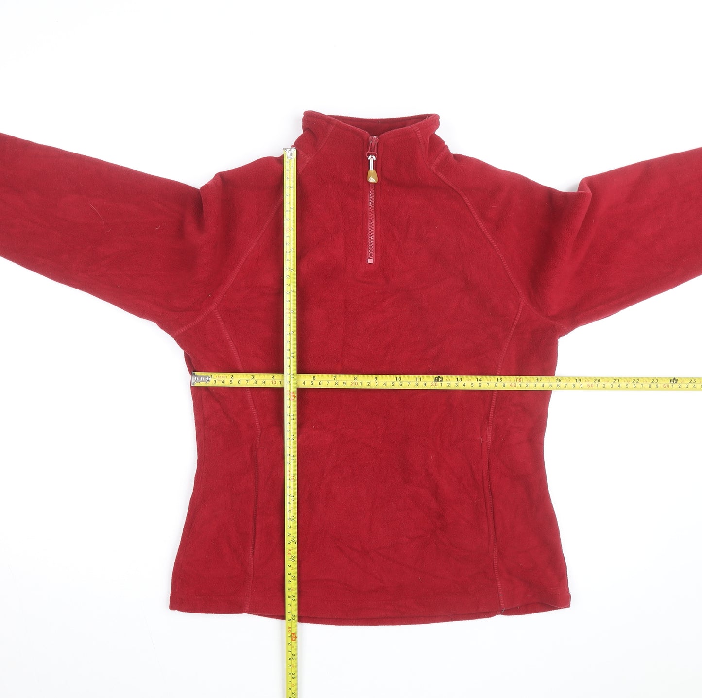 Colorado Clothing Men's Red Fleece 1/4 Zip Pullover Sweatshirt M