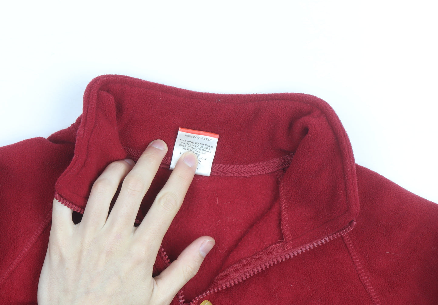 Colorado Clothing Men's Red Fleece 1/4 Zip Pullover Sweatshirt M
