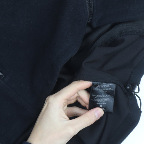 Habit Men's Black Camo Fleece Active Jacket Size L Regular Fit
