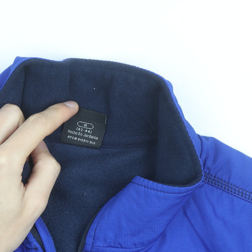 Starter Men's Blue 1/4 Zip Fleece Track Jacket Size L