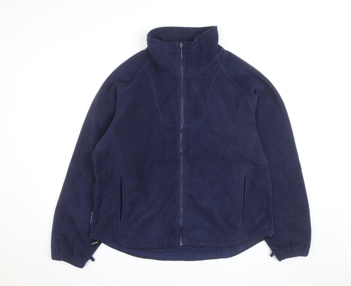 Columbia Women's Blue Fleece Full Zip Jacket Size L Outdoor Hiking