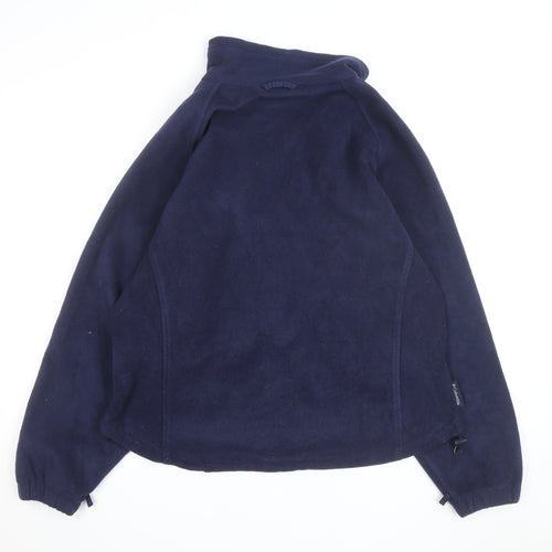 Columbia Women's Blue Fleece Full Zip Jacket Size L Outdoor Hiking