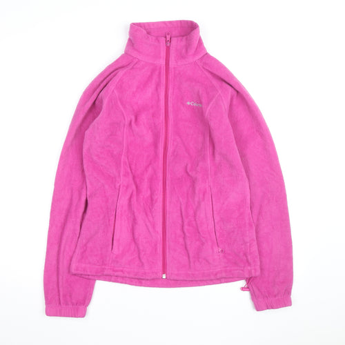 Columbia Women’s Pink Fleece Full Zip Basic Jacket M