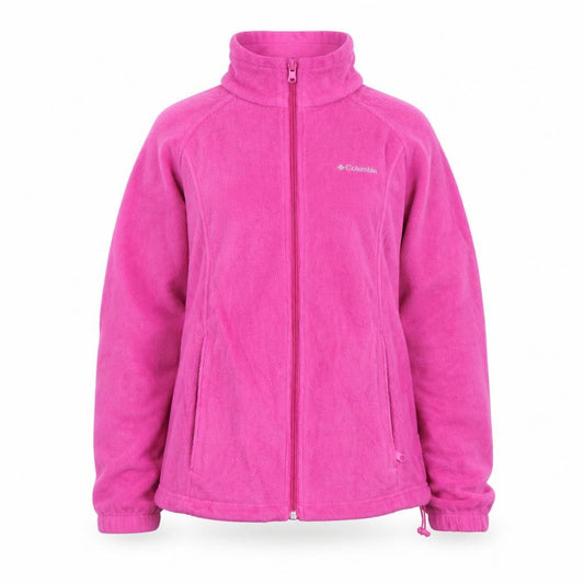 Columbia Women’s Pink Fleece Full Zip Basic Jacket M