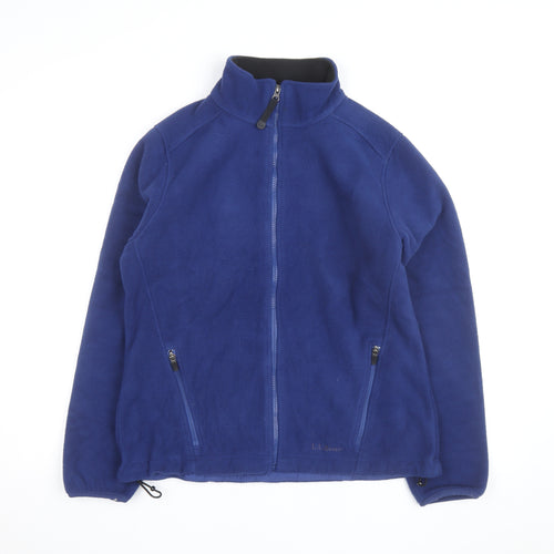L.L. Bean Women's Blue Fleece Full Zip Jacket Size M Regular Fit