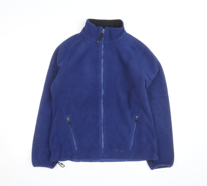 L.L. Bean Women's Blue Fleece Full Zip Jacket Size M Regular Fit