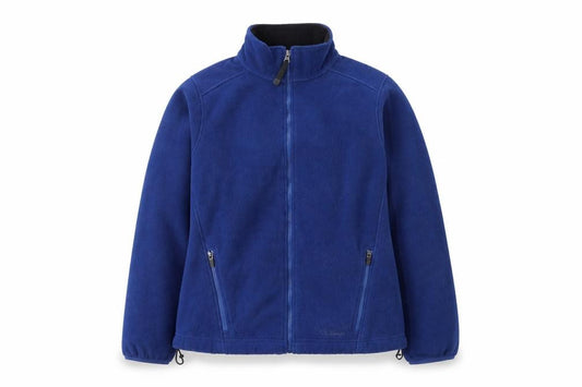 L.L. Bean Women's Blue Fleece Full Zip Jacket Size M Regular Fit