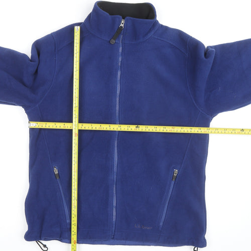 L.L. Bean Women's Blue Fleece Full Zip Jacket Size M Regular Fit