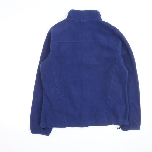 L.L. Bean Women's Blue Fleece Full Zip Jacket Size M Regular Fit