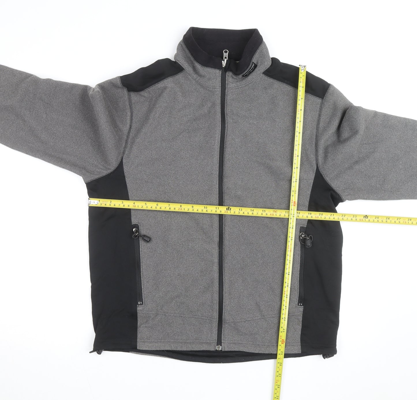 Eddie Bauer Men's Grey Softshell Full Zip Jacket Size M