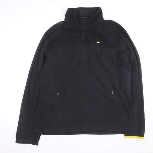 Nike Men's Black XL Therma Fit 1/2 Zip Fleece Activewear Jacket