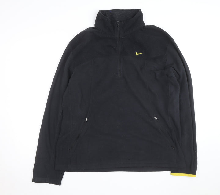 Nike Men's Black XL Therma Fit 1/2 Zip Fleece Activewear Jacket