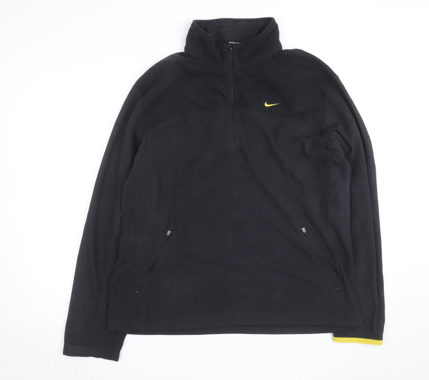 Nike Men's Black XL Therma Fit 1/2 Zip Fleece Activewear Jacket