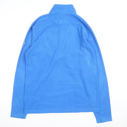 Eddie Bauer Men's Blue XL 1/4 Zip Fleece Sweatshirt Pullover
