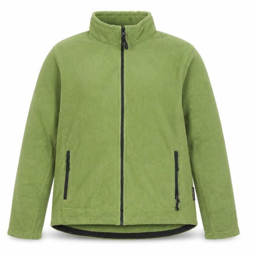 Eddie Bauer Women's Green Fleece Full Zip Hiking Jacket Size XL