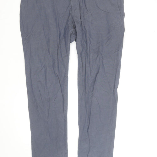 Incotex Men's Grey Slim Fit Chino Trousers Size 56