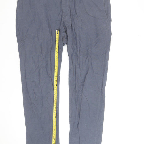 Incotex Men's Grey Slim Fit Chino Trousers Size 56