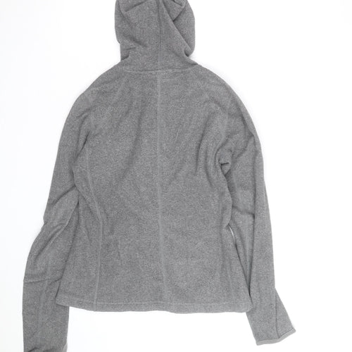 The North Face Women's Grey Full Zip Fleece Hoodie Size S