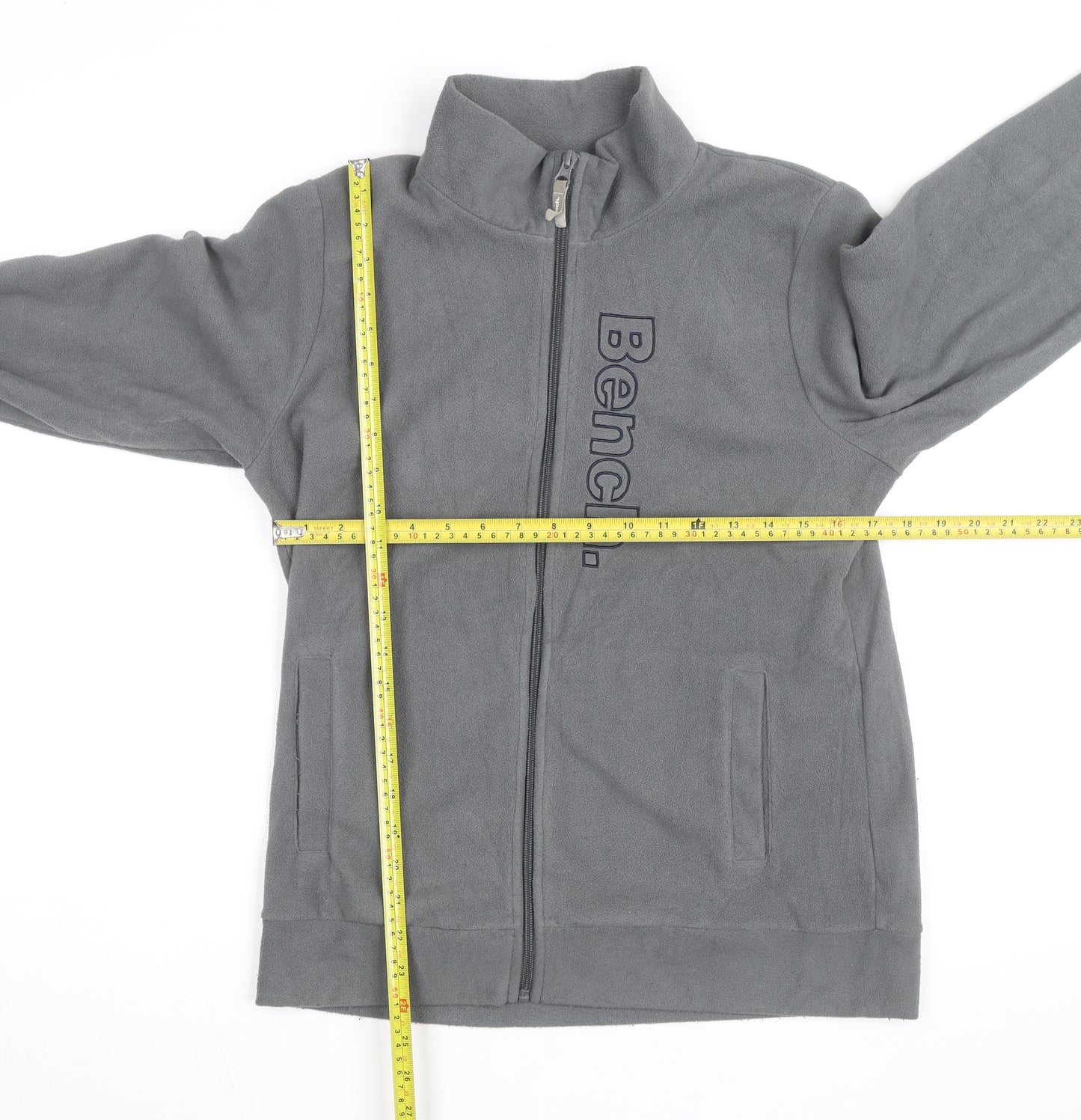 Bench Boys Grey Fleece Full Zip Basic Jacket 15-16 Years