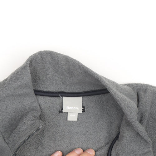Bench Boys Grey Fleece Full Zip Basic Jacket 15-16 Years