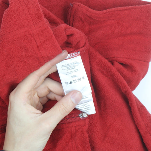 Columbia Men's Red Fleece Full Zip Jacket XL Outdoor Hiking