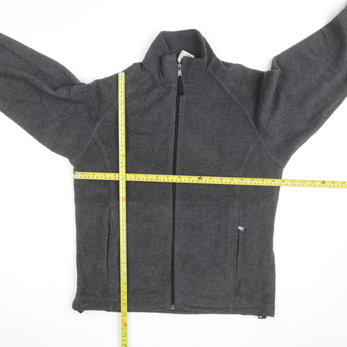 Columbia Women's Grey Fleece Full Zip Jacket Size S Lightweight Outdoor