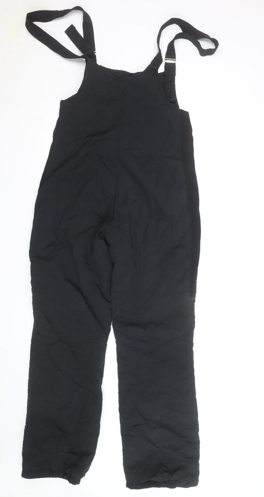 Obermeyer Women's Black Insulated Snow Pants with Adjustable Straps Size 12