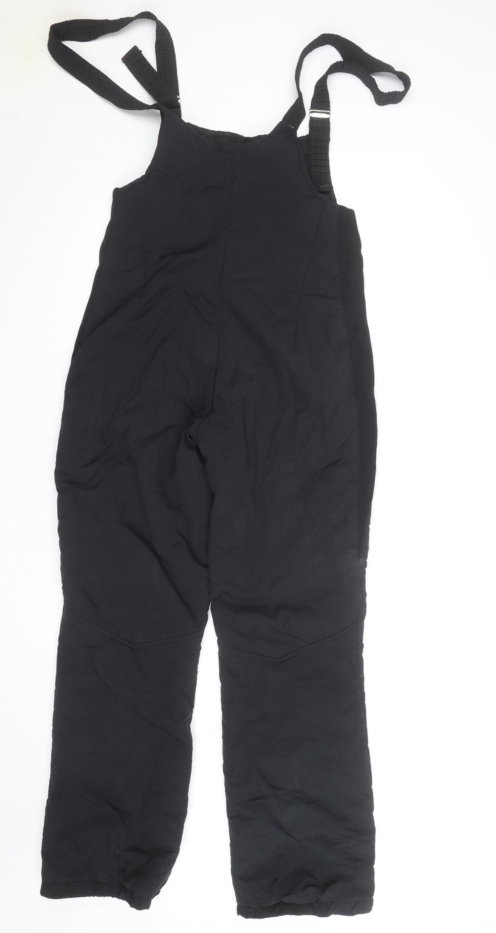 Obermeyer Women's Black Insulated Snow Pants with Adjustable Straps Size 12